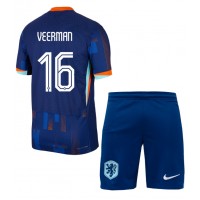 Netherlands Joey Veerman #16 Replica Away Minikit Euro 2024 Short Sleeve (+ pants)